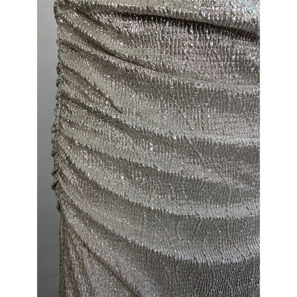 NWT! Cachet Beaded Silver Taupe Cocktail Dress 6 - Picture 4 of 8